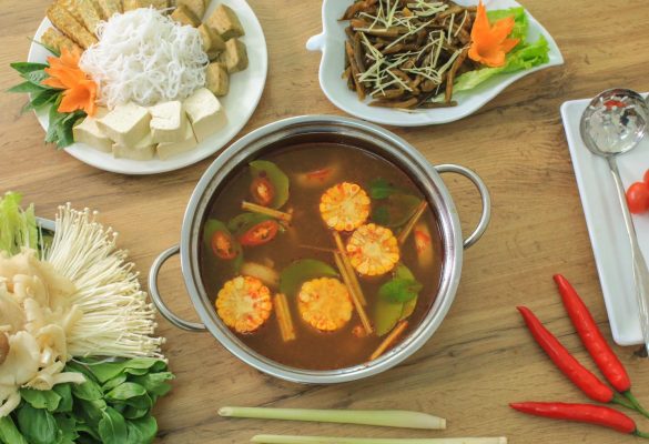 Lẩu thái thuần chay thơm ngon, bổ dưỡng.
